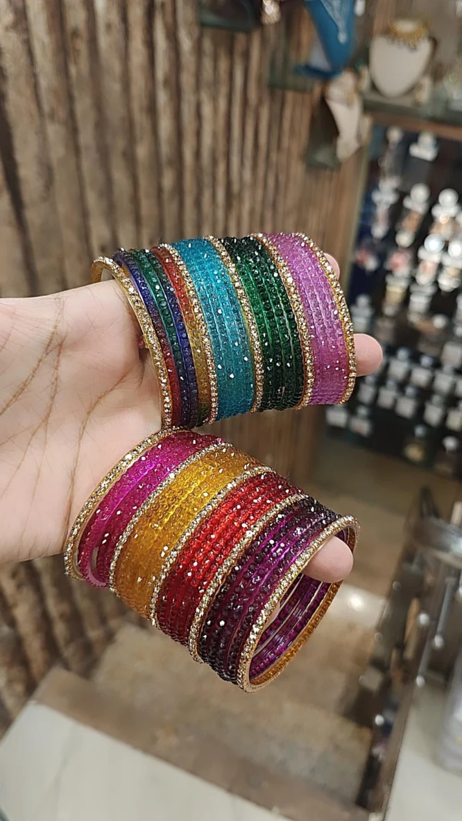 Kps Bangles MULTI GLASS BANGLES - Bangles King