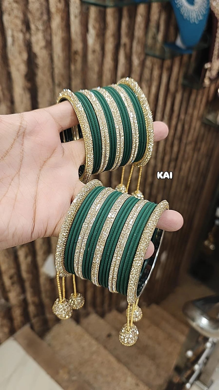 Kps Bangles KOLKATA STONE BANGLES SET - Bangles King