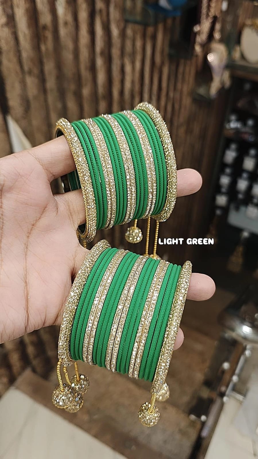 KOLKATA STONE BANGLES SET - Bangles King